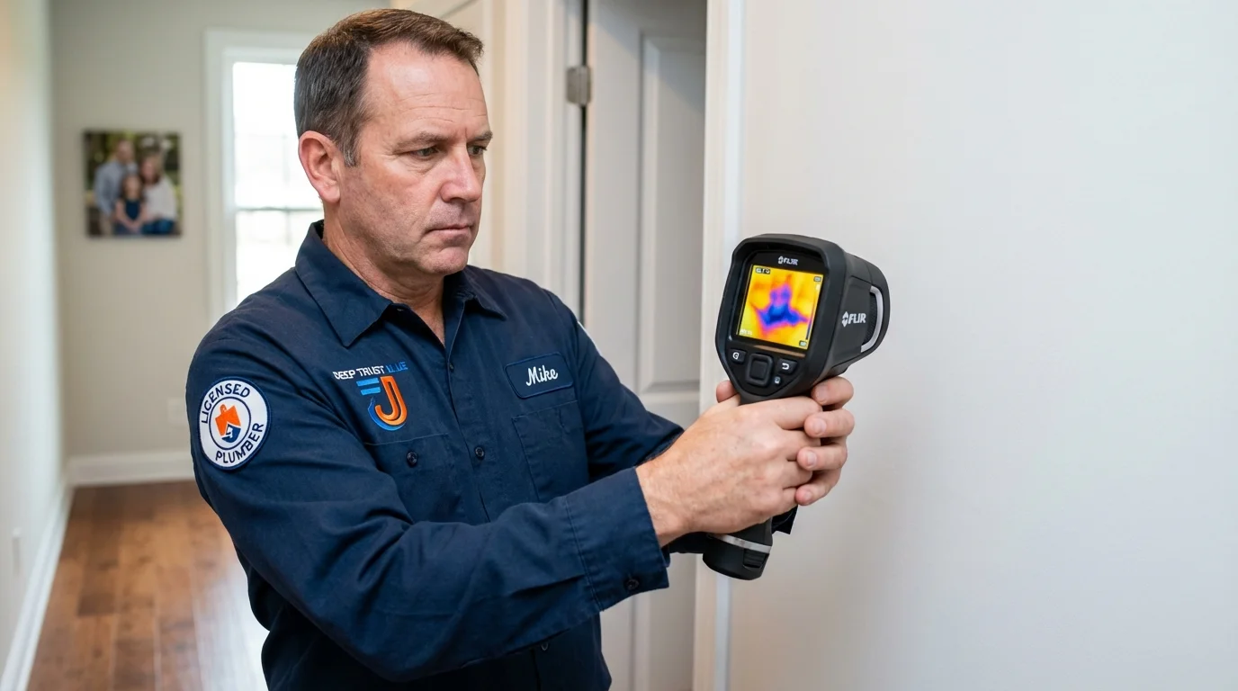 Thermal imaging leak detection by Johns Plumbing LLC in Sallisaw